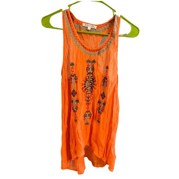 Joy Joy Tops - Joy Joy size L embroidered tank